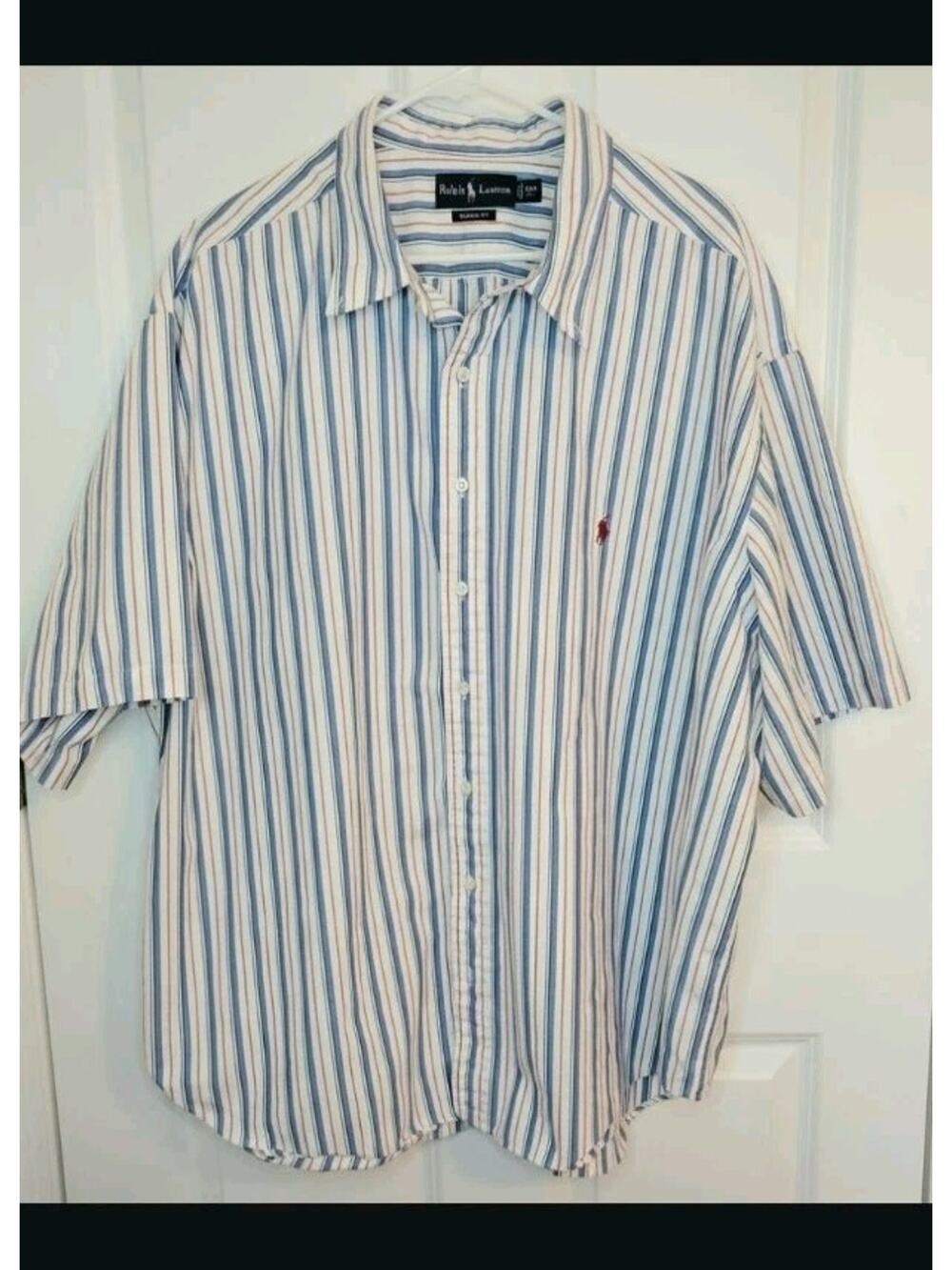 Polo Ralph Lauren Classic Fit Short Sleeve Button Down Mens 4XB Big & Tall